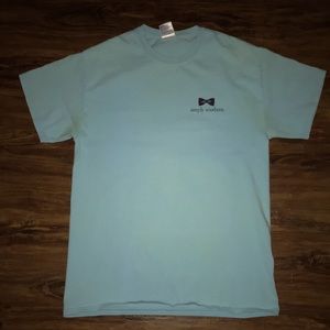 simply southern t-shirt, Medium, light blue. GUC